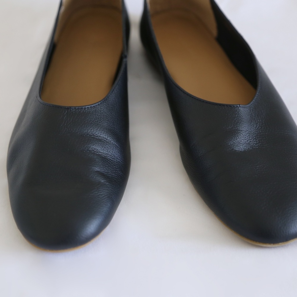 Everlane The Day Glove Flats in Black Leather Size 10.5 - Picture 8 of 8